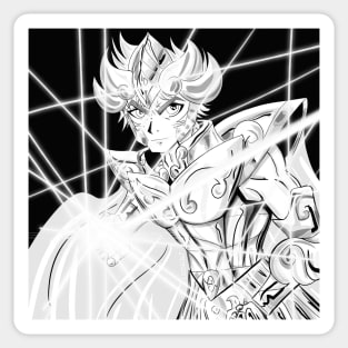 aioria of leo ink saint of gold Sticker